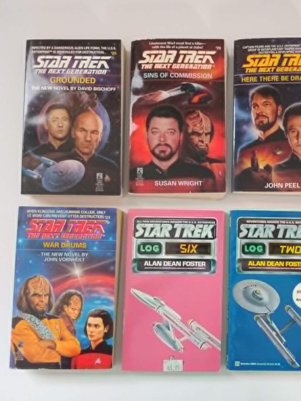 Lot Of 8 Vintage 1990s Star Trek Mass Market Paperback Novels